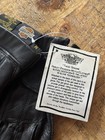Nos Vintage Harley Davidson Mens Black Fingerless Leather Motorcycle Gloves M