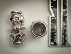 Sterling Silver Skull Beard Hair Bead Dreadlocks 18g
