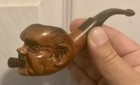 Vintage Estate Imported Briar Italy Winston Churchill Smoking Pipe   Very Unique