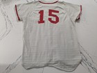 Vtg 50 s 60   s Zip Stitched Baseball Jersey Size 42 Large Usa Made Van Ginkel s