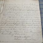 Antique Document Nacogdoches County Texas 1898 Signed Elam Martin Land Deed