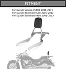 For Suzuki Boulevard C50 M50 2005-2013 Backrest Sissy Bar With Luggage Rack Pad