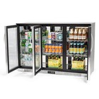 Procool 54  Wide 3-door Stainless Steel Back Bar Beverage Cooler  Counter Height