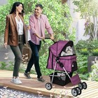 4 Wheels Dog Stroller Foldable