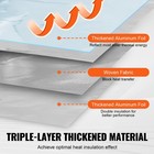 Uimoso Double Reflective Insulation Roll Woven Fabric Radiant Barrier 48 x250ft