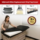 Midmark   Ritter 100 - Exam Table Top Replacement Vinyl Cover Diy - Staple On