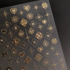 5d Boh Nail Decal  Gold Bohemian Nail Decals  323 