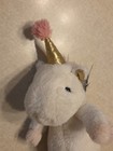 Fao Schwarz Plush 8  Unicorn With Party Hat