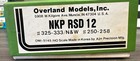 Overland Models Empty Box 12x5x2-1 2 Nkp Rss 12 Preowned
