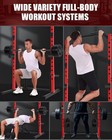 800 Lbs Adjustable Power Rack Power Cage Squat Rack With Pull Up Bar And J-hooks