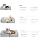 M l xl xxl Dog Bed Orthopedic Foam Waterproof Pet Mat W  Removable Bolster Cover