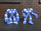 1999 Monster Rancher 1 75  Mini Figure Lot Of 5 Playmates Magna Big Blue Golem