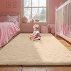 Thick Fluffy Shaggy Area Rug Soft Anti-slip Carpet For Bedroom   Living Room Usa