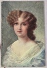 Lot Of 2 Antique Postcards 1908 Finger Waves  Women Lace Edw  Waskow Showgirl 