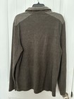 Pierre Cardin Men s 1 4 Zip Mock Neck Knit Pullover Sweater Gray Beige M