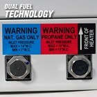 Mr  Heater Mhvfdf20bft 20 000 Btu Vent Blue Flame Dual Fuel Natural Gas Heater