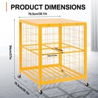 Propane Tank Storage Box 30x30x37 Inch Vertical Cylinder Storage Cabinet