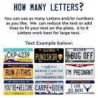 Any State Any Text Customized License Metal Plate Tag For Auto Car Bike Bicycle