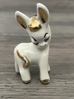 Lot 3 Vintage Donkey Figurines White Gold Brown Japan