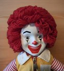 Vintage Ronald Mcdonald Plush Advertising Doll Yarn Hair Plastic Face 1984 15  