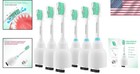 6 Pack Philips Sonicare Replacement Toothbrush Heads For E-series - Green