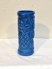 Tommy Bahama Tiki Mug Glass Blue Rum Ceramic Hawaiian Theme 7 25  Tall Turquoise