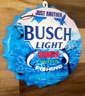 Busch Light Fishing Problem Large Bottle Cap Metal Beer Sign Man Cave Bar Decor 