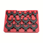 14-piece Premium 1 2  Drive Jumbo Crowfoot Wrench Set Sae 1-1 16  To 2  Red Case