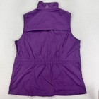 Eddie Bauer Trivex Vest Womens 1x Purple Pockets Utility Travel Hiking Full Zip