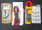 Fluke 117 323kit Electrician s Multimeter   True Rms Clamp Meter Combo Kit New