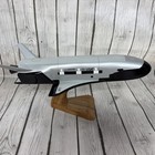Hand Crafted Mahogany Wood X-37b Usaf 18    Table Top Model Damaged  no Stand 