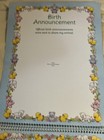 Morehead 1st Year Baby Calendar - New Vintage Infant Nursery 72 Stickers Shower