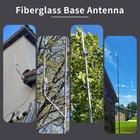 17-inch Dual Band Fiberglass Antenna For Uhf And Vhf Base Stations