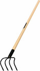 30029 Tru Built 4-tine Forged Cultivator  5-inch Head  48-inch Wood Handle