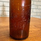 Pre-pro Schlitz Brewing Company Milwaukee Vintage Amber Beer Bottle Wis - Globe