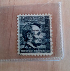 Abraham Lincoln 4 Cent Black Stamp Vintage Us President Stamp