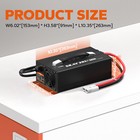 Litime 58 4v 30a Smart Ac-dc Charger For 48v 51 2v Lifepo4 Battery Mountable