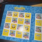 2025 Usps Sheet Of 16 First Class Letter Stamps  Spongebob Collectible 