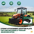3 Point Attachment Adapter Hitch Adjustable Skid Steer For Loader Tractor