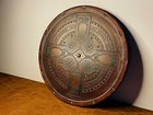 Scottish Targe Shield Leather Celtic Cross Shield Handmade Leather Viking Shield