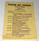 Rare Antique Vintage American Oakland Day Treasure Island Program  1940  Music 