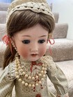 Rare Antique 21    Tredor Germany 22 P g m Bisque Doll In Cute Outfit