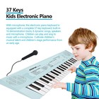 37-key Kids Electronic Piano Keyboard With Microphone     Educational Musical Toy