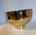 Z Gallerie Emerson Garnet Gold Tone Bowl Mid Century Modern