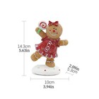 Cute Gingerbread Multicolor Decorations Resin Statue Christmas Party Home Decor 