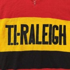 Vintage 70s Ti Raleigh Cycling Jersey Mens L Wool Yellow Black Striped