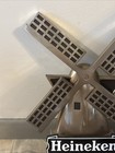 Vintage Heineken Windmill Digital Electric Clock Sign Breweriana 17  High D25