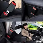 Seat Buckle Adjustable Seat Accessories 2 Pcs Red Fixing Strap suitable For Most
