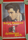 Vtg 1957  Elvis Presley Jailhouse Rock Mgm  Movie Poster 26 x40  Rp