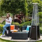 Pyramid Type Patio Heater - Painted Mocha Steel- 40 000 Btu  88  High  21 